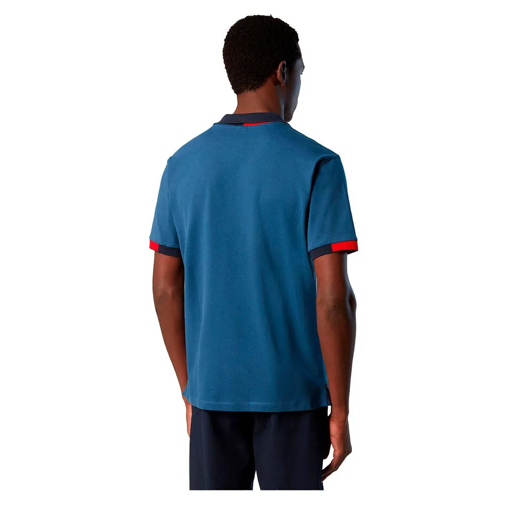Купить North sails 692400-0787-4XL Поло с короткими рукавами Graphic 692400 Голубой Dark Denim 4XL 7ft.ru в интернет магазине Семь Футов