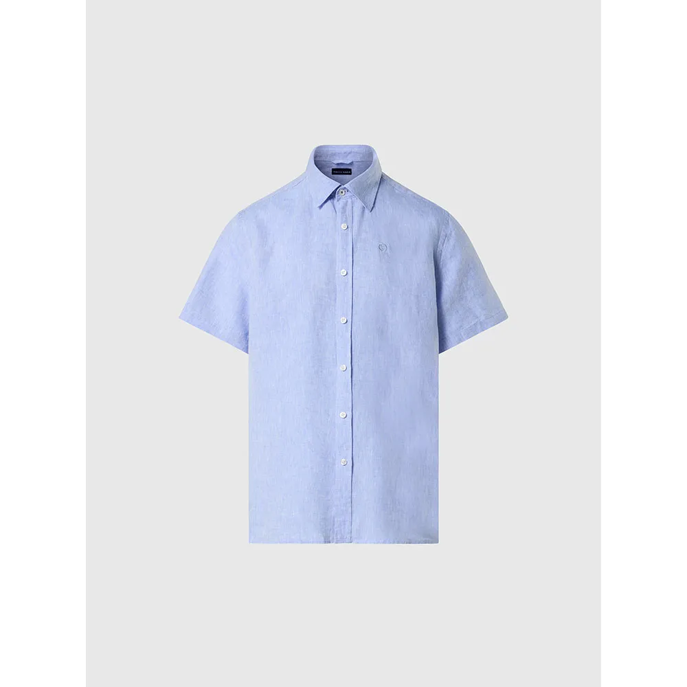 Купить North sails 664370-0757-L Рубашка с коротким рукавом 664370 Голубой Light Blue L 7ft.ru в интернет магазине Семь Футов