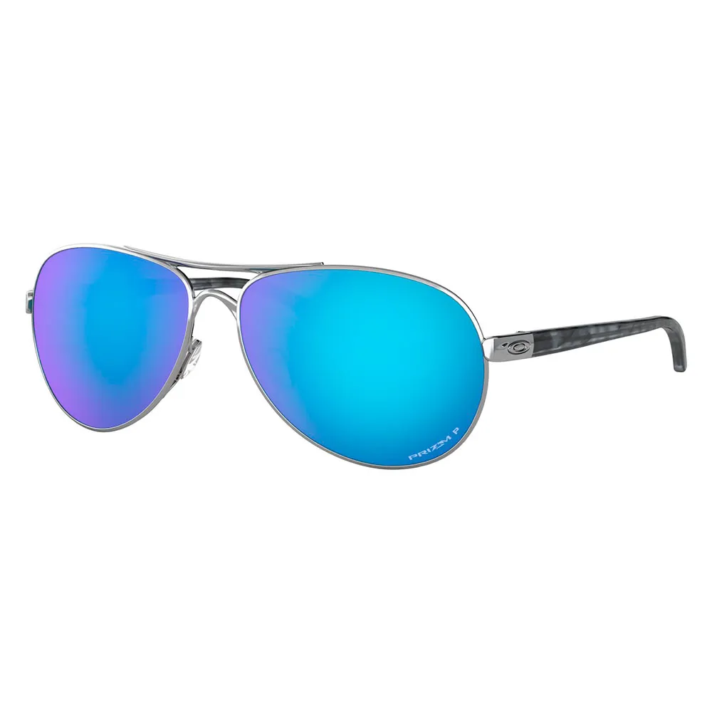 Купить Oakley OO4079-3359-59 поляризованные солнцезащитные очки Feedback Polished Chrome Prizm Sapphr Irid Polar/CAT3 7ft.ru в интернет магазине Семь Футов