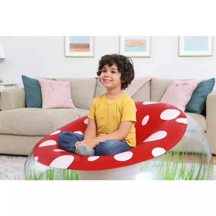 Купить Bestway 75123 младший воздушный стул Mighty Mushroom 112x112x66 cm Красный Multicolour 112x112x66 cm 7ft.ru в интернет магазине Семь Футов