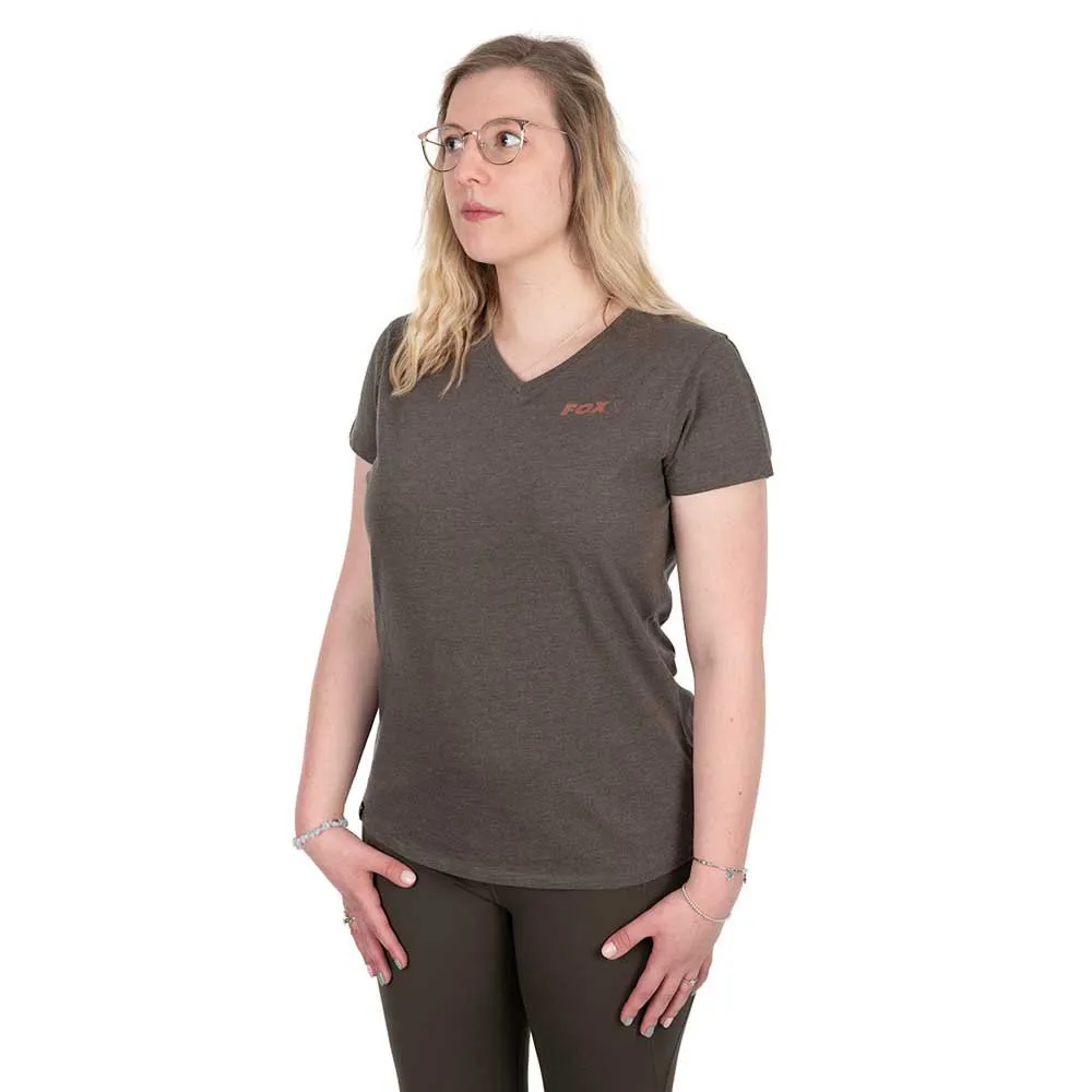 Купить Fox international cwc012 Футболка с коротким рукавом WC V Neck T Dusty Olive Marl 30x20x5 XL 7ft.ru в интернет магазине Семь Футов