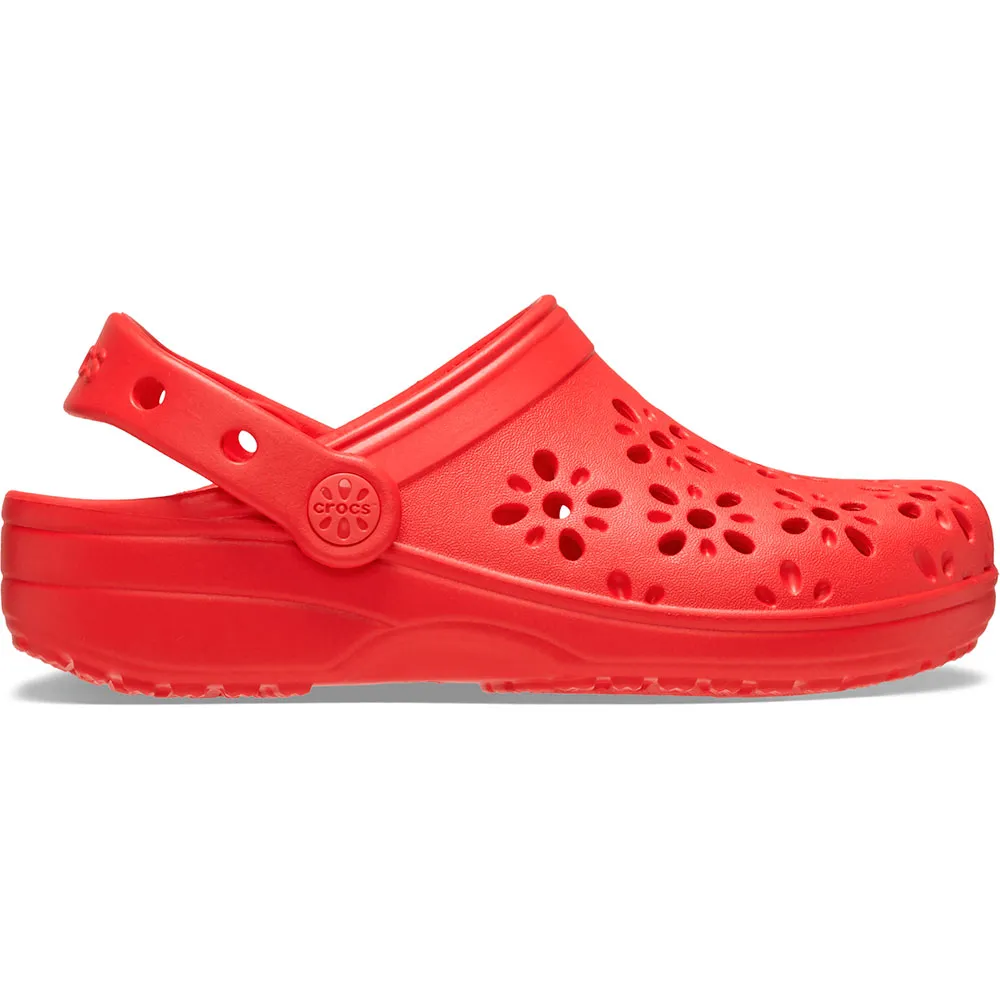 Купить Crocs 210943-6zr-j1 Деревянные башмаки Classic Floral Cut Out Cherry Red 35x25x15 EU 32 7ft.ru в интернет магазине Семь Футов