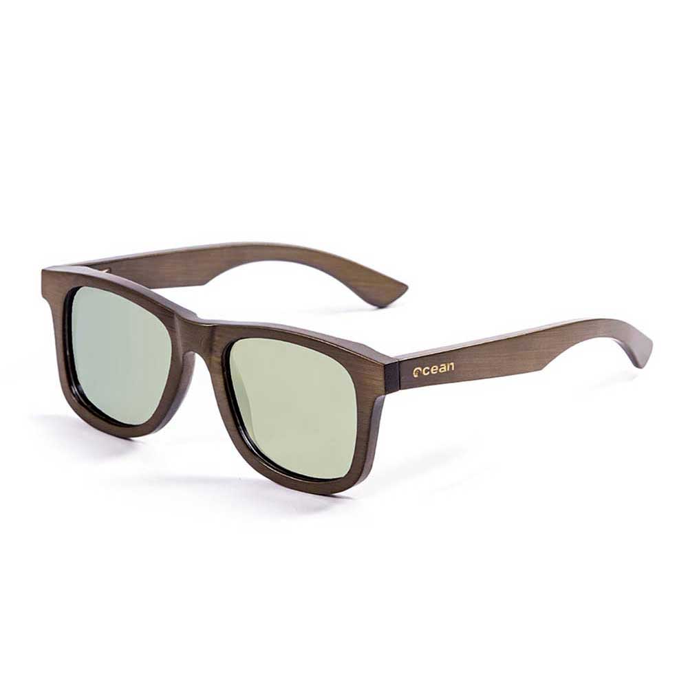 Купить Ocean sunglasses 53003.1 поляризованные солнцезащитные очки Victoria Bamboo Black / Green 7ft.ru в интернет магазине Семь Футов