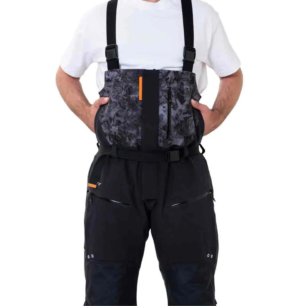 Купить Graff 719-o-b-8-4xl-176/182 брюки с бретелями Warmguard Winter 719-O-B-8 Black / Camo 65x50x5 7ft.ru в интернет магазине Семь Футов