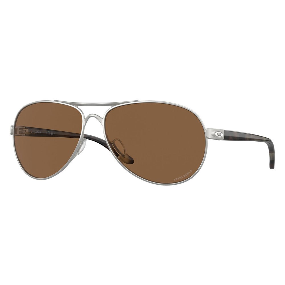 Купить Oakley OO4079-4759 Feedback Солнцезащитные Очки  Satin Chrome Prizm Bronze/CAT3 7ft.ru в интернет магазине Семь Футов