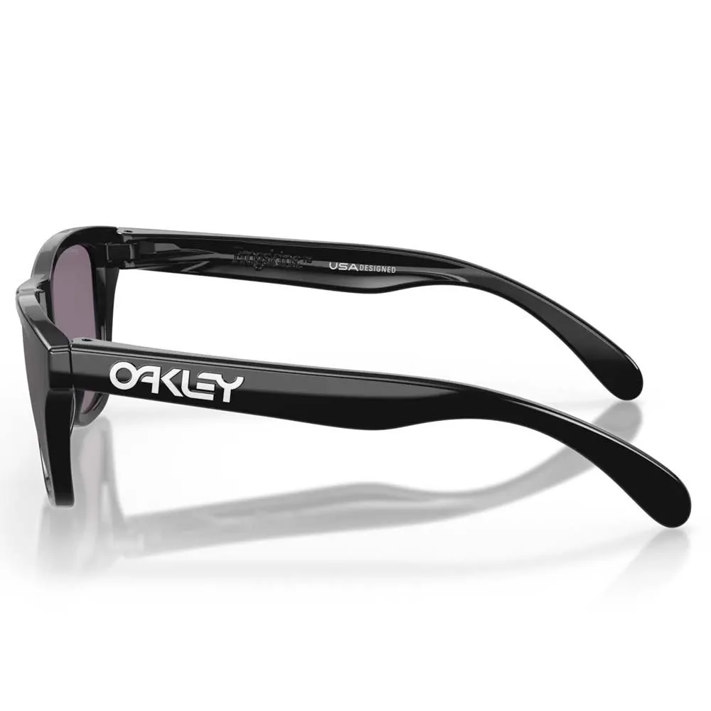 Купить Oakley oj9009-0148 Солнцезащитные очки Frogskins XXS Prizm Polished Black 25x12x10 Prizm Grey/CAT3 7ft.ru в интернет магазине Семь Футов