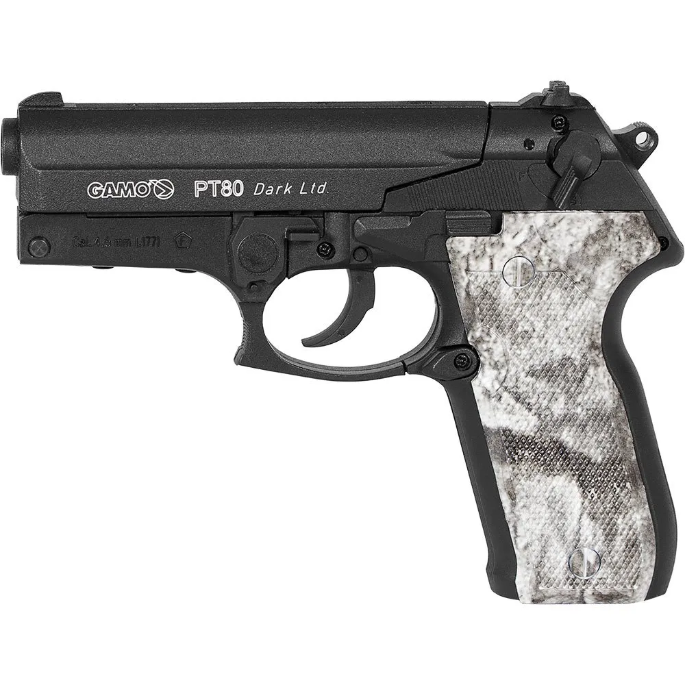 Купить Gamo 6111350-D пневматический пистолет PT-80 Dark Black 4.5 mm Hunt 7ft.ru в интернет магазине Семь Футов