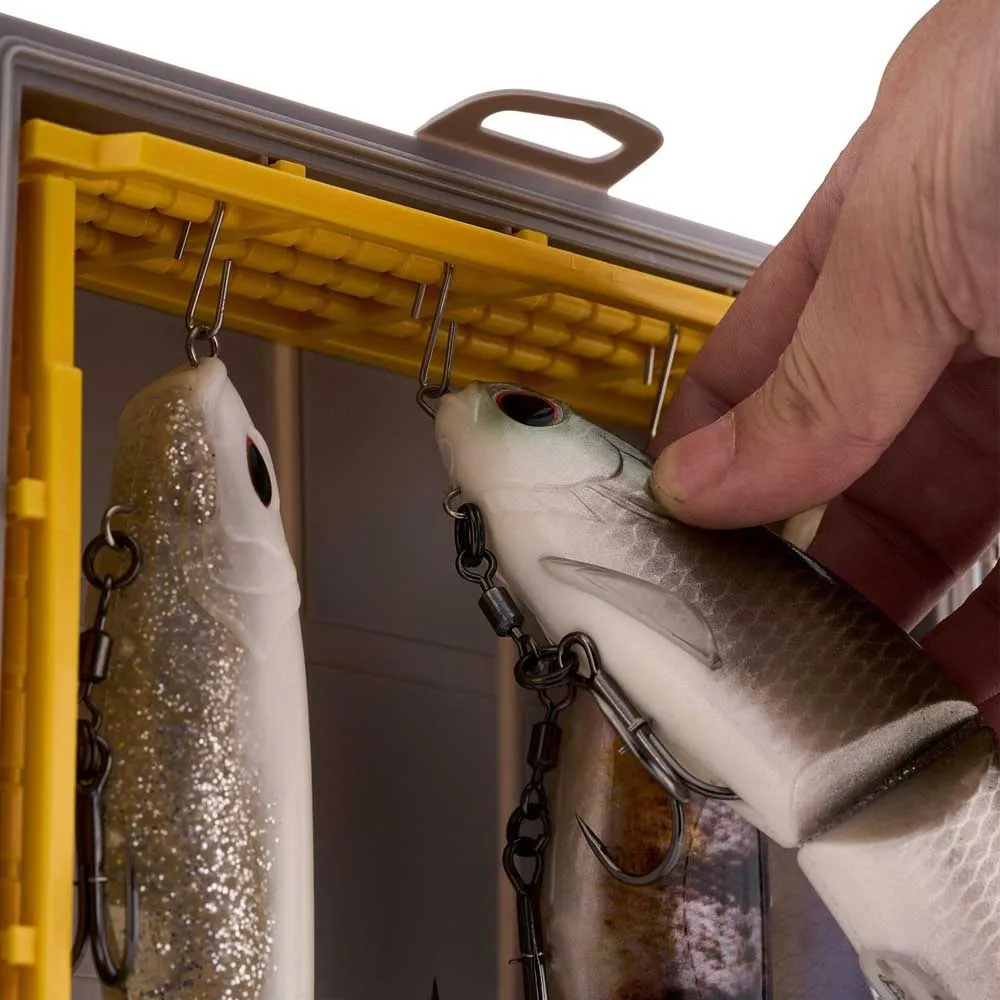 Купить Plano p000110 коробка для приманок EDGE® 3700 Swimbait Grey / Yellow 33x46x17 7ft.ru в интернет магазине Семь Футов