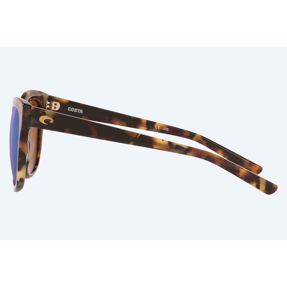 Купить Costa 06S2004-20040254 Зеркальные поляризованные солнцезащитные очки Bimini Shiny Vintage Tortoise Green Mirror 580G/CAT2 7ft.ru в интернет магазине Семь Футов