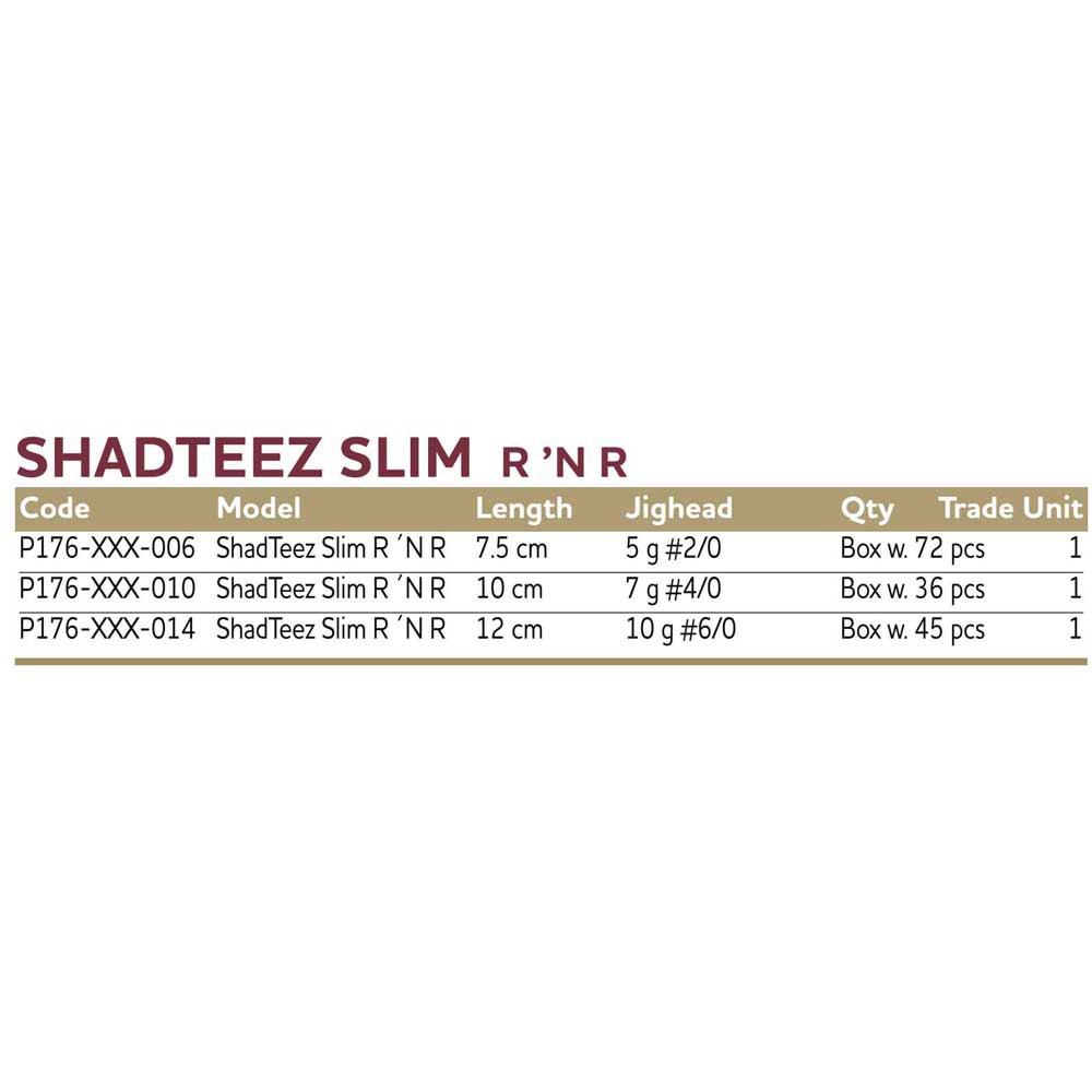 Купить Westin P176-578-010 ShadTeez Slim Мягкая приманка 100 mm 7g 36 Единицы Gold Rush 7ft.ru в интернет магазине Семь Футов