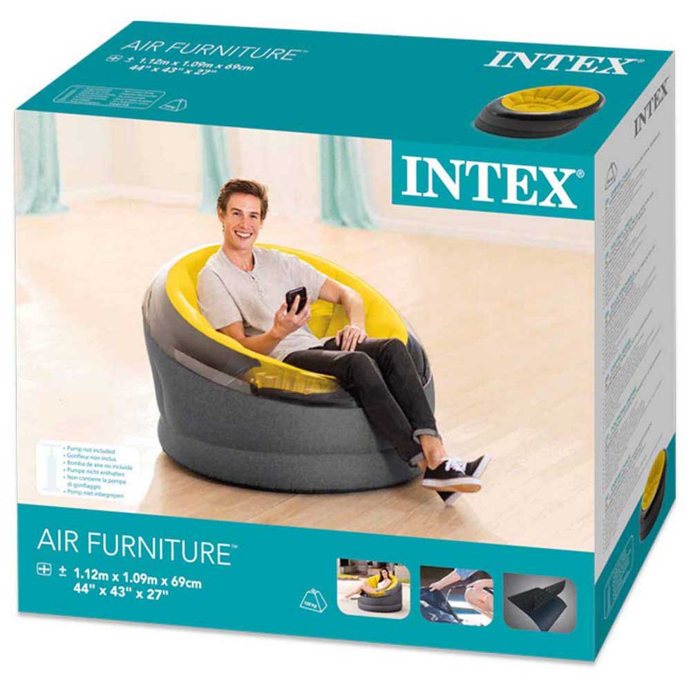 Купить Intex 85380 Empire Воздушное кресло  Yellow 112x109x69cm 7ft.ru в интернет магазине Семь Футов