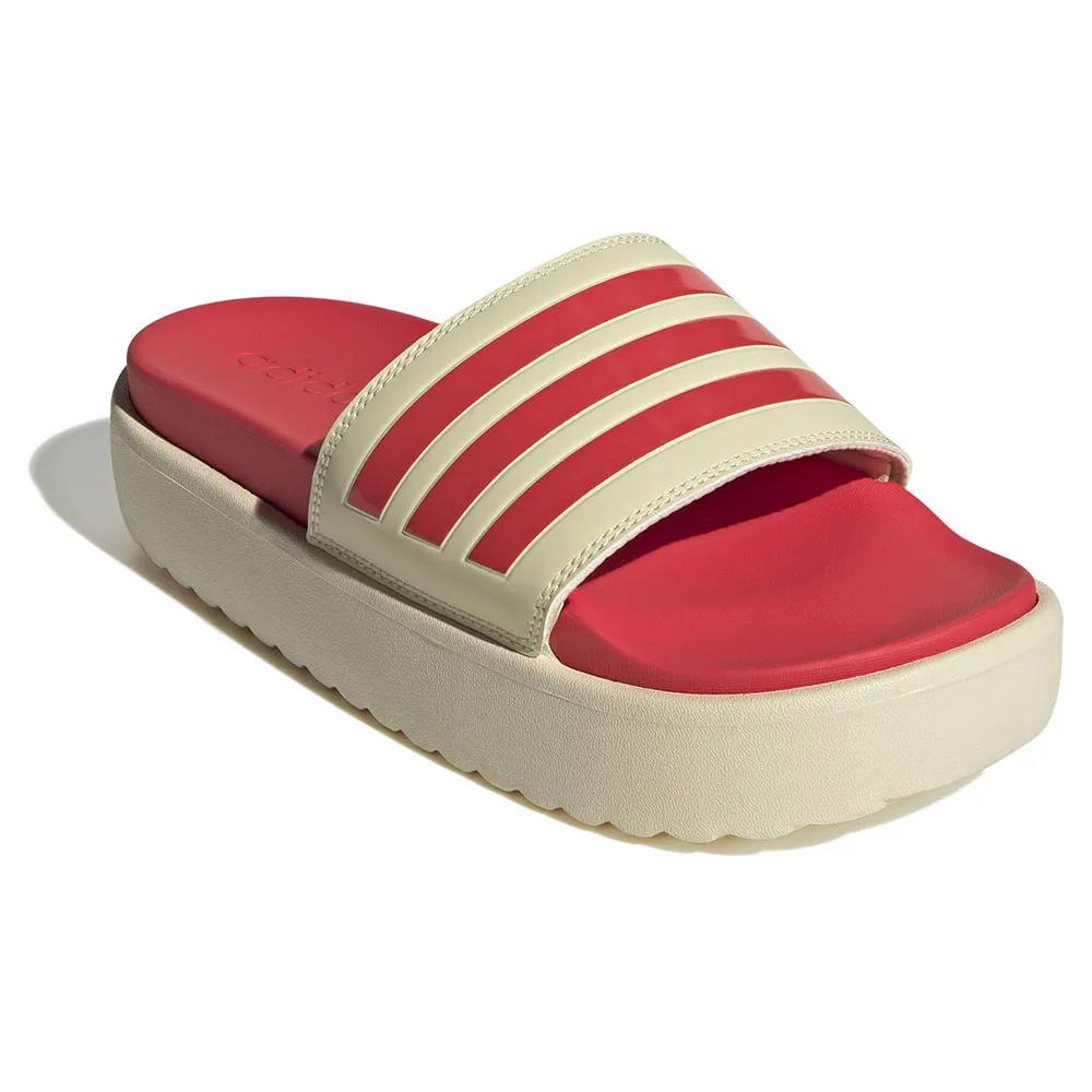 Купить adidas jp5676/6 Шлёпанцы Adilette Platform Warm Vanilla / Semi Lucid Red / Semi Lucid Red 32x20x10 EU 39 7ft.ru в интернет магазине Семь Футов