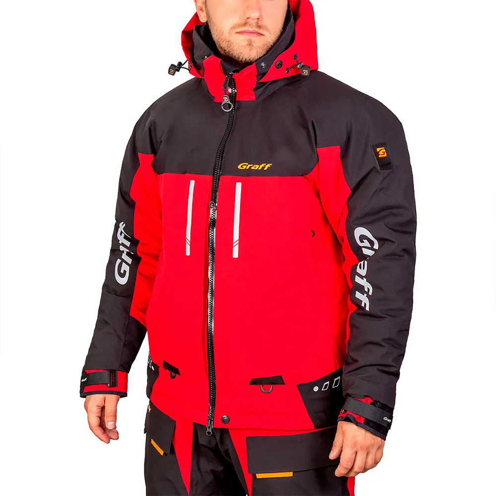 Купить Graff 215-o-b-4-red/grey-2xl-182/188 Набор 215-O-B-4 Edition 4.0 Red / Grey 70x25x45 7ft.ru в интернет магазине Семь Футов
