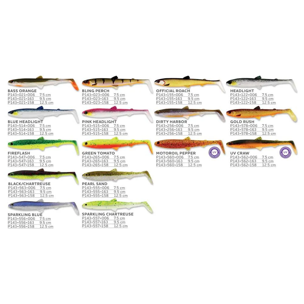 Купить Westin P143-644-006 Bullteez Shadtail Мягкая приманка 75 mm 4g 3 единицы Tiger Perch 7ft.ru в интернет магазине Семь Футов