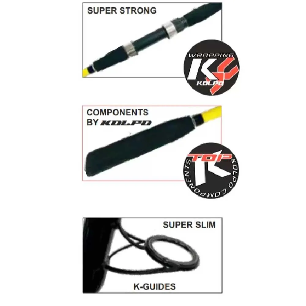 Купить Kolpo 0160032-21 донная удочка Concordia 2 Edition Yellow 161x10x10 2.1 m 7ft.ru в интернет магазине Семь Футов