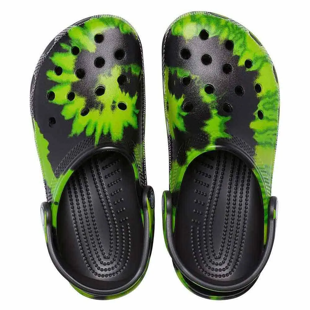 Купить Crocs 205451-bklp-c5 Деревянные башмаки ™ Classic Tie Dye Graphic Black 35x25x15 EU 20 7ft.ru в интернет магазине Семь Футов