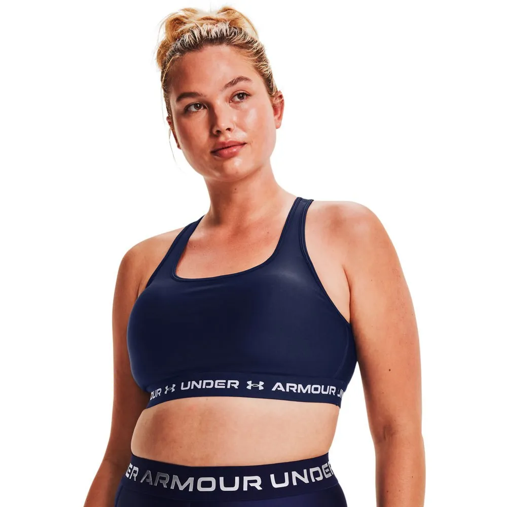 Купить Under armour 1361034-410-xxl Спортивный бюстгальтер средней поддержки Crossback Midnight Navy / Midnight Navy / White 15x15x5 2XL 7ft.ru в интернет магазине Семь Футов