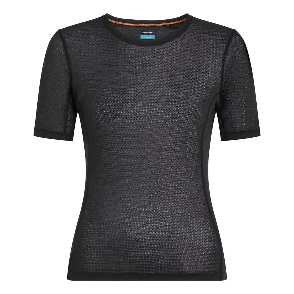 Купить Icebreaker 0a571d001/m Базовый слой с коротким рукавом Merino Blend 75 Cool-Lite™ Featherlight™ Crewe Black 30x25x2 7ft.ru в интернет магазине Семь Футов