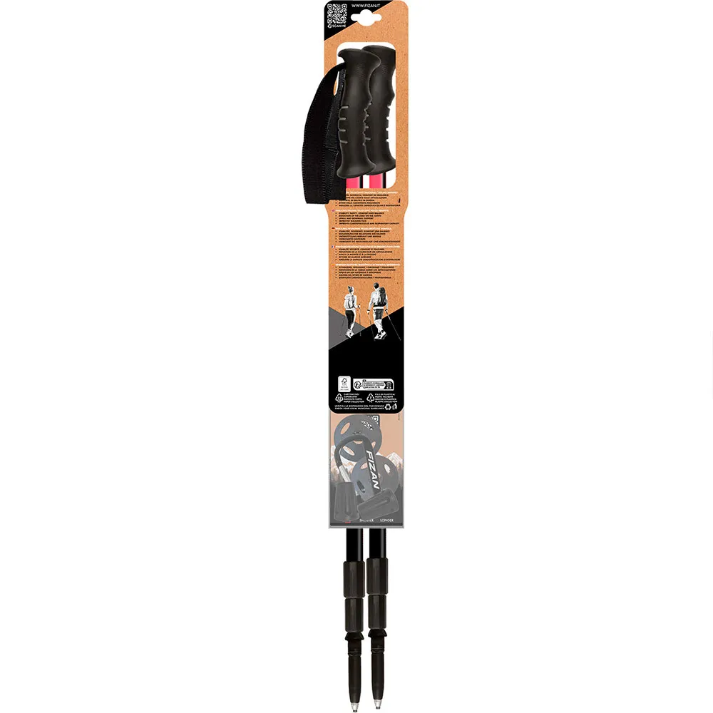 Купить Fizan FZ100018 трости Trek Серебристый  Pink 63-140 cm 7ft.ru в интернет магазине Семь Футов