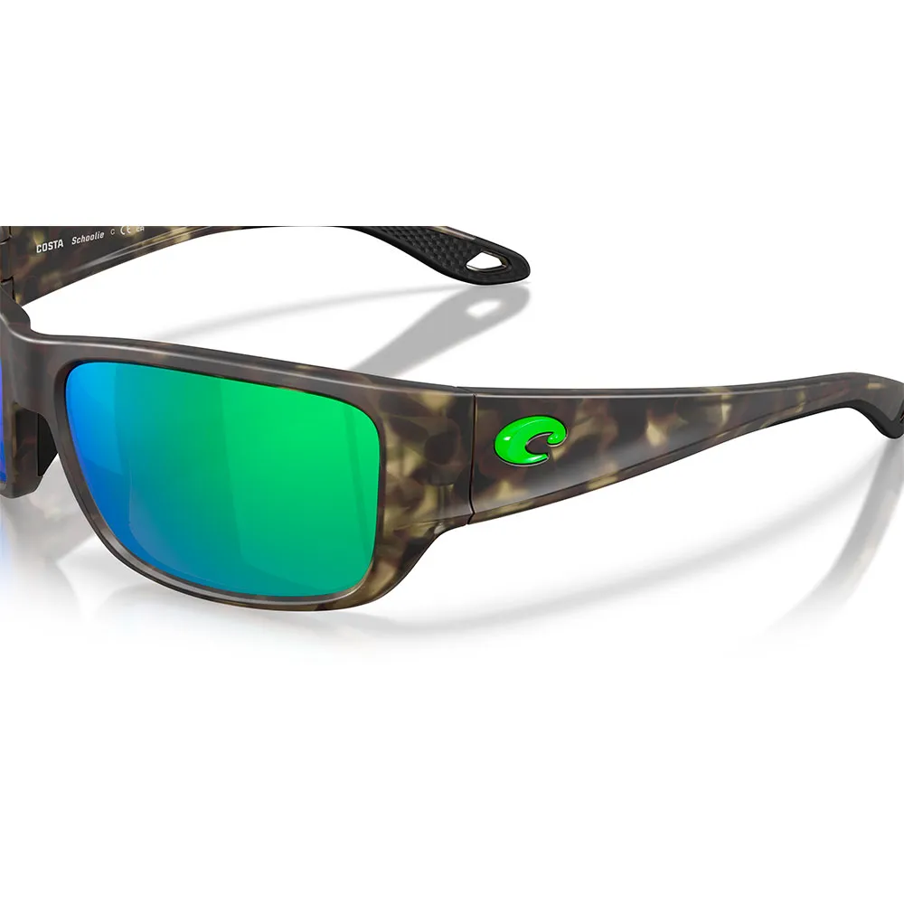 Купить Costa 06s9132-56-913206 поляризованные солнцезащитные очки Schoolie Matte Wetlands 20x10x10 Green Mirror 580P/CAT3 7ft.ru в интернет магазине Семь Футов