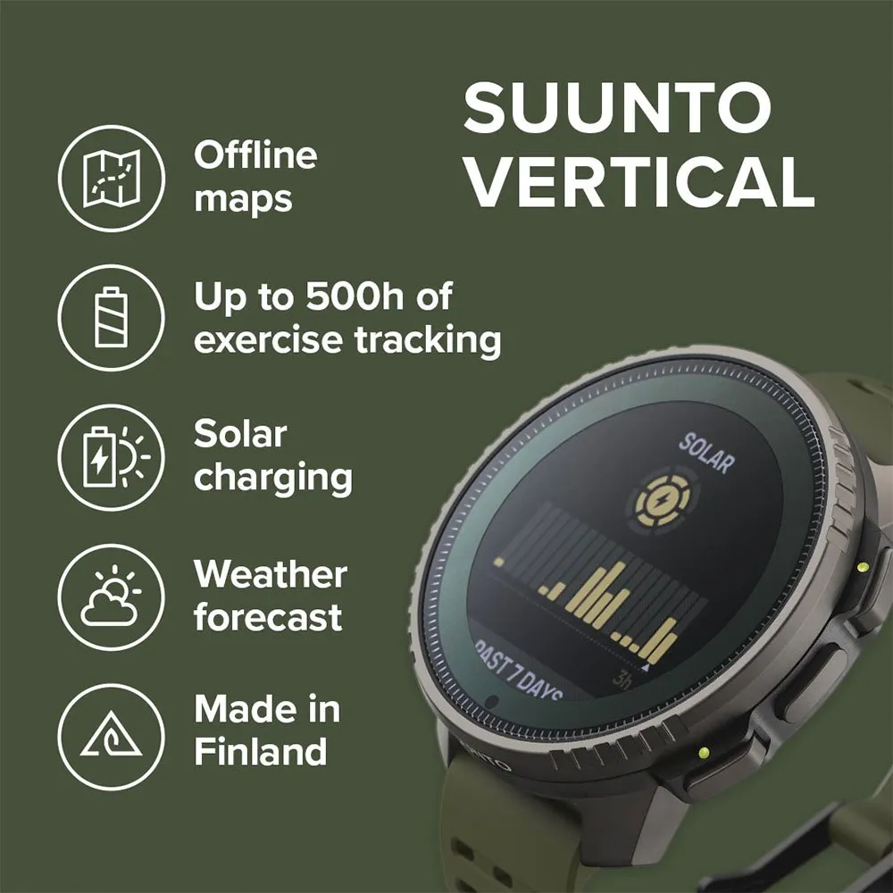 Купить Suunto R-19959250-SS050859000 Часы Vertical Titanium Solar отремонтированы Серебристый Forest 7ft.ru в интернет магазине Семь Футов