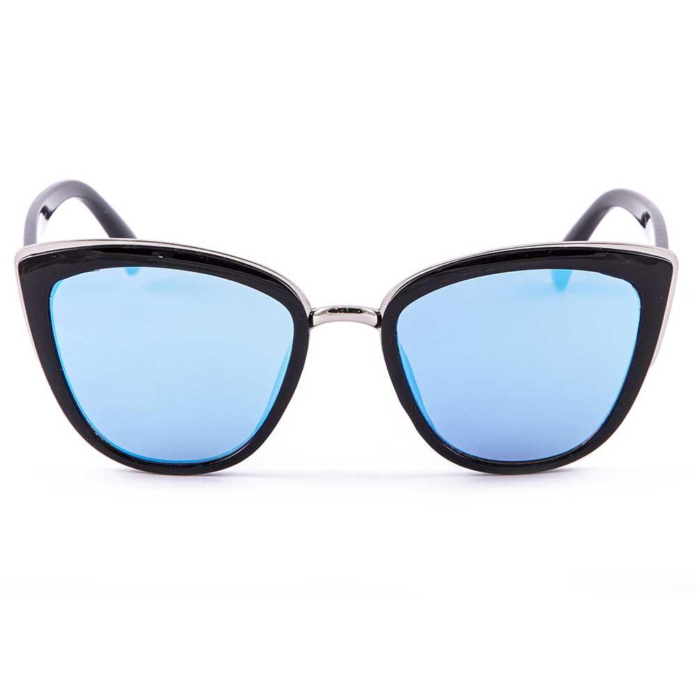 Купить Ocean sunglasses 18113.2 Солнцезащитные очки Cat Eye Shiny Black/Silver Blue Sky Flat/CAT2 7ft.ru в интернет магазине Семь Футов