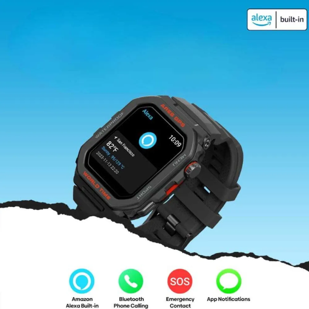 Купить Zeblaze 85166 Смарт-часы Ares GPS  Black 7ft.ru в интернет магазине Семь Футов