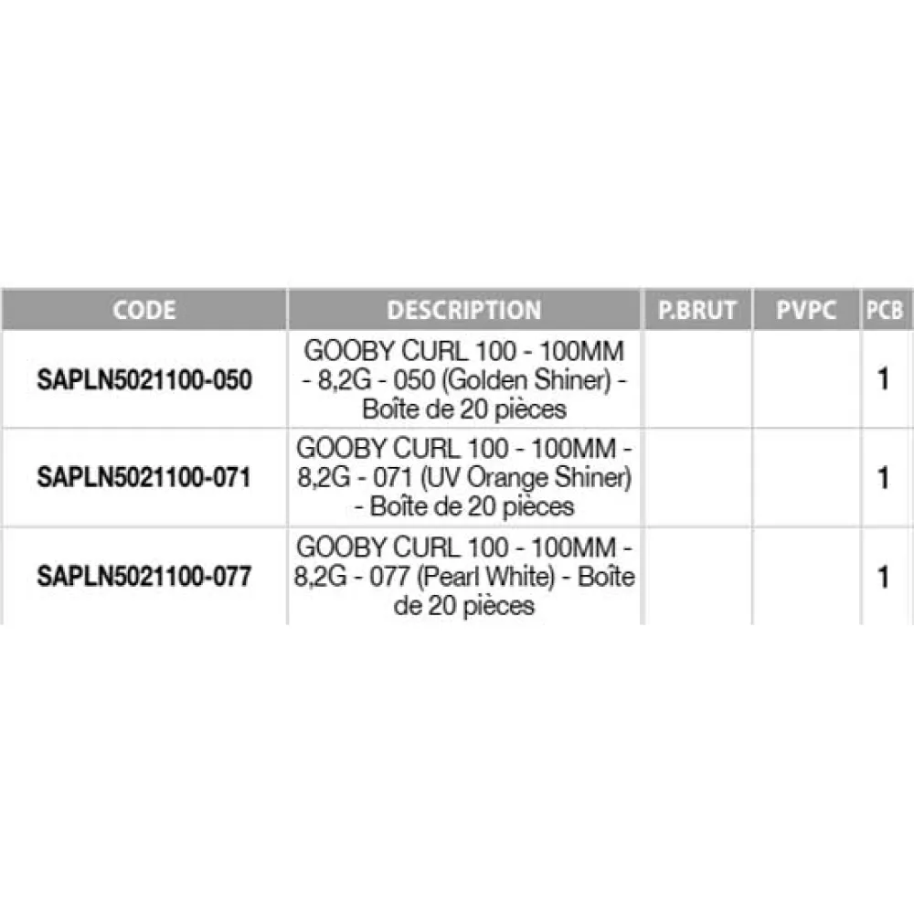Купить Sakura SAPLN5021100-119 Мягкий приманка Gooby Curl 8.2g 100 mm 20 Единицы Золотистый 119 7ft.ru в интернет магазине Семь Футов