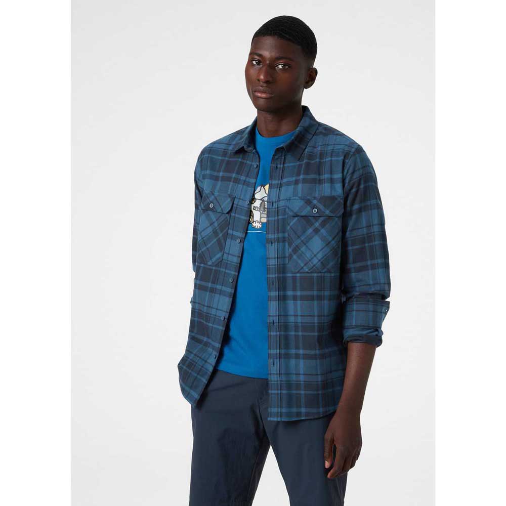 Купить Helly hansen 62731_576-2XL Футболка Lokka Organic Flannel Голубой Deep Steel 2XL 7ft.ru в интернет магазине Семь Футов