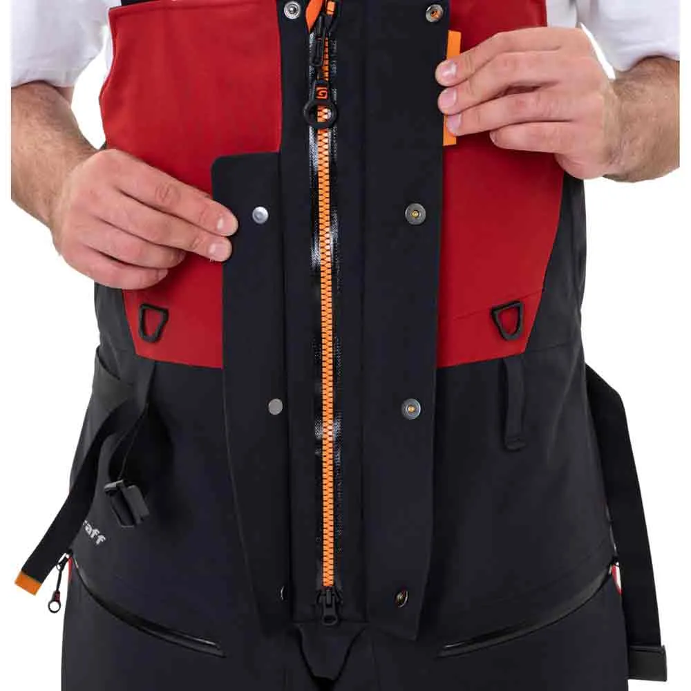 Купить Graff 719-o-b-4-m-176/182 брюки с бретелями Warmguard Winter 719-O-B-4 Black / Red 65x50x5 7ft.ru в интернет магазине Семь Футов