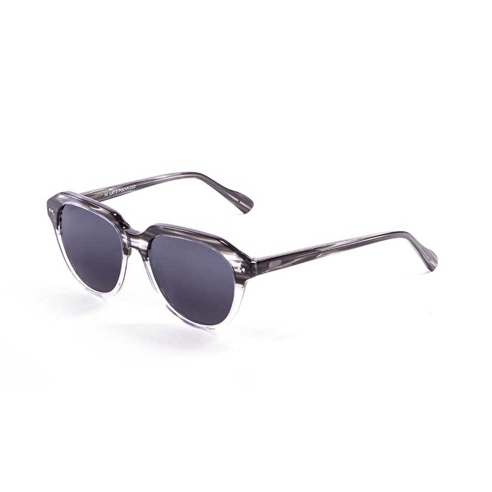 Купить Ocean sunglasses 10000.6 поляризованные солнцезащитные очки Mavericks Demy Black Up / White Transparent Down 7ft.ru в интернет магазине Семь Футов