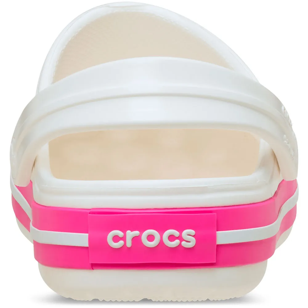 Купить Crocs 207005-6wu-c4 Деревянные башмаки Band T White / Pink Crush 35x25x15 EU 19 7ft.ru в интернет магазине Семь Футов