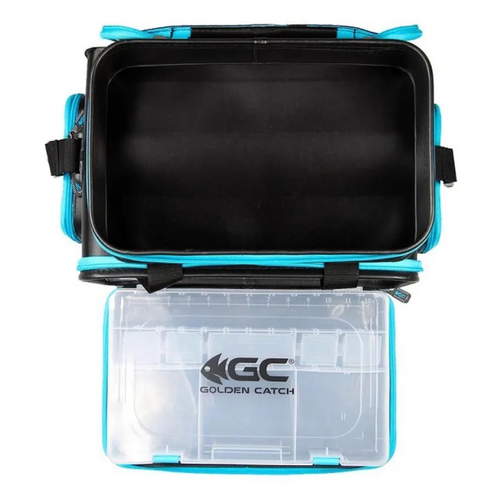 Купить Golden catch 7139005 кормовой мешок EVA 4 Box Black / Light Blue 40x20x12 38 x 23 x 31 cm 7ft.ru в интернет магазине Семь Футов
