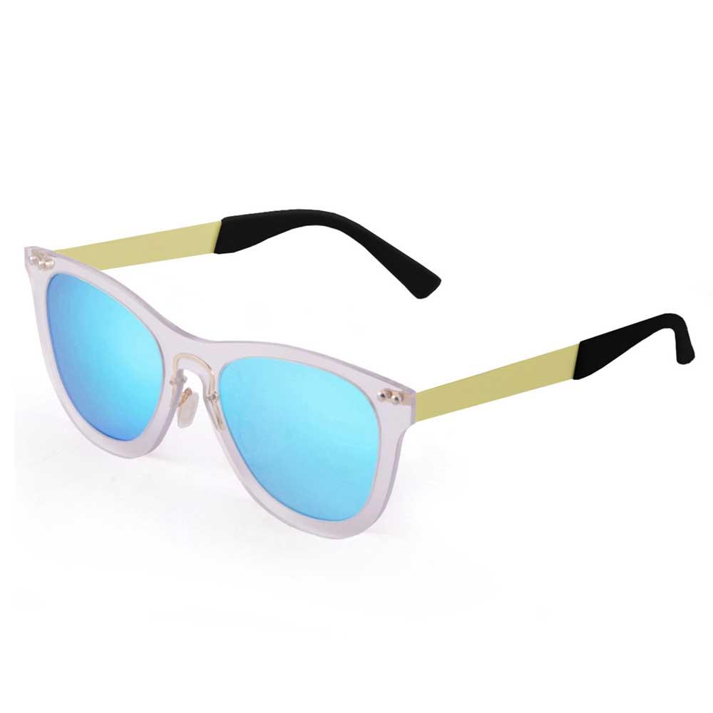 Купить Ocean sunglasses 24.22 Солнцезащитные очки Florencia Blue Sky Mirror Transparent White / Metal Gold Temple/CAT2 7ft.ru в интернет магазине Семь Футов
