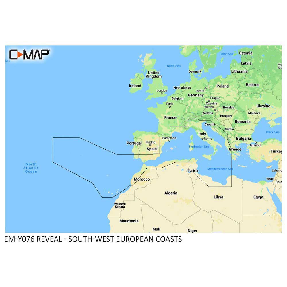 Купить C-map M-EM-Y076-MS Побережья Юго-Западной Европы Nautica л диаграмма Multicolor 7ft.ru в интернет магазине Семь Футов