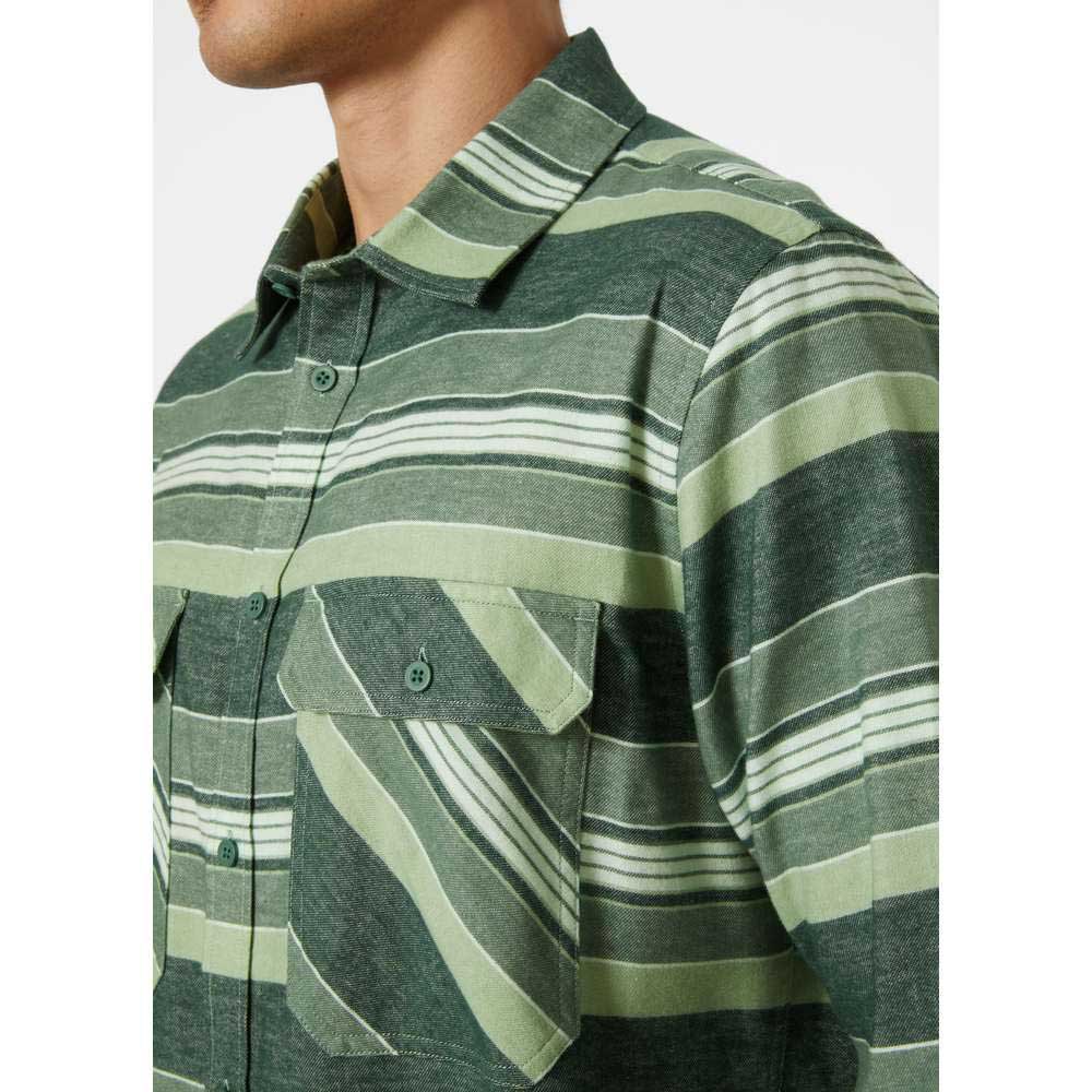 Купить Helly hansen 62731_476-M Футболка Lokka Organic Flannel Зеленый Spruce Stripe M 7ft.ru в интернет магазине Семь Футов