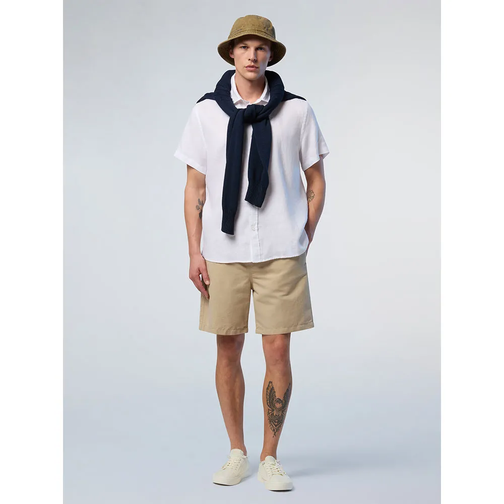 Купить North sails 664370-0101-XXL Рубашка с коротким рукавом 664370 Белая White 2XL 7ft.ru в интернет магазине Семь Футов