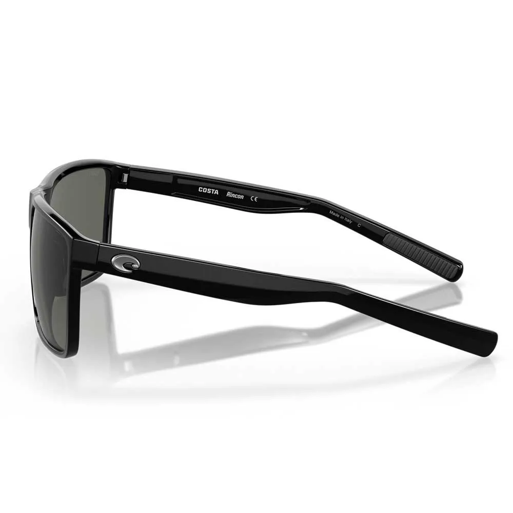 Купить Costa 06s9018-90183263 поляризованные солнцезащитные очки Rincon Shiny Black 25x12x10 Gray 580G/CAT3 7ft.ru в интернет магазине Семь Футов