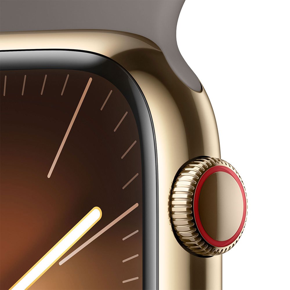 Купить Apple MRMT3QL/A Watch Series 9 GPS+Cellular 45 mm Серый  Gold Steel Clay M-L 7ft.ru в интернет магазине Семь Футов