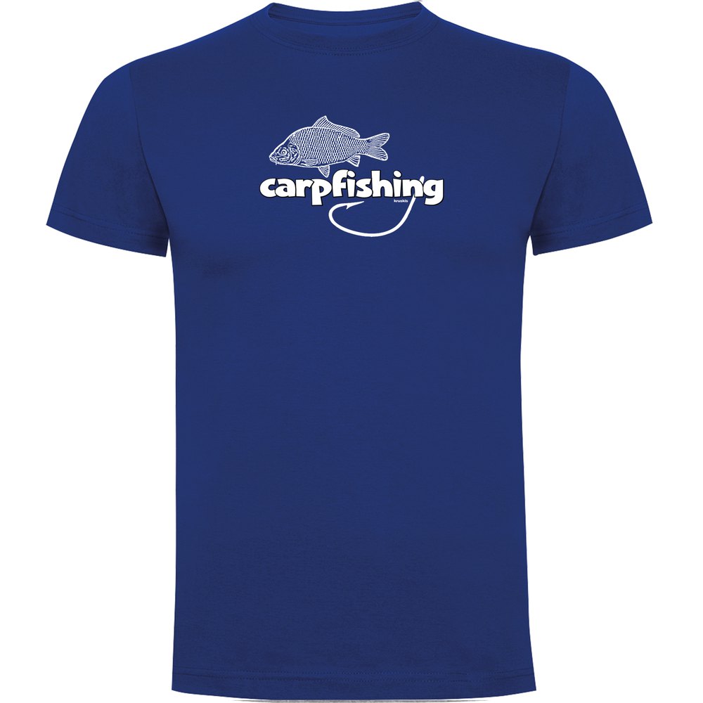 Купить Kruskis CA65500505K038 Футболка с коротким рукавом Carpfishing Голубой Royal Blue 2XL 7ft.ru в интернет магазине Семь Футов