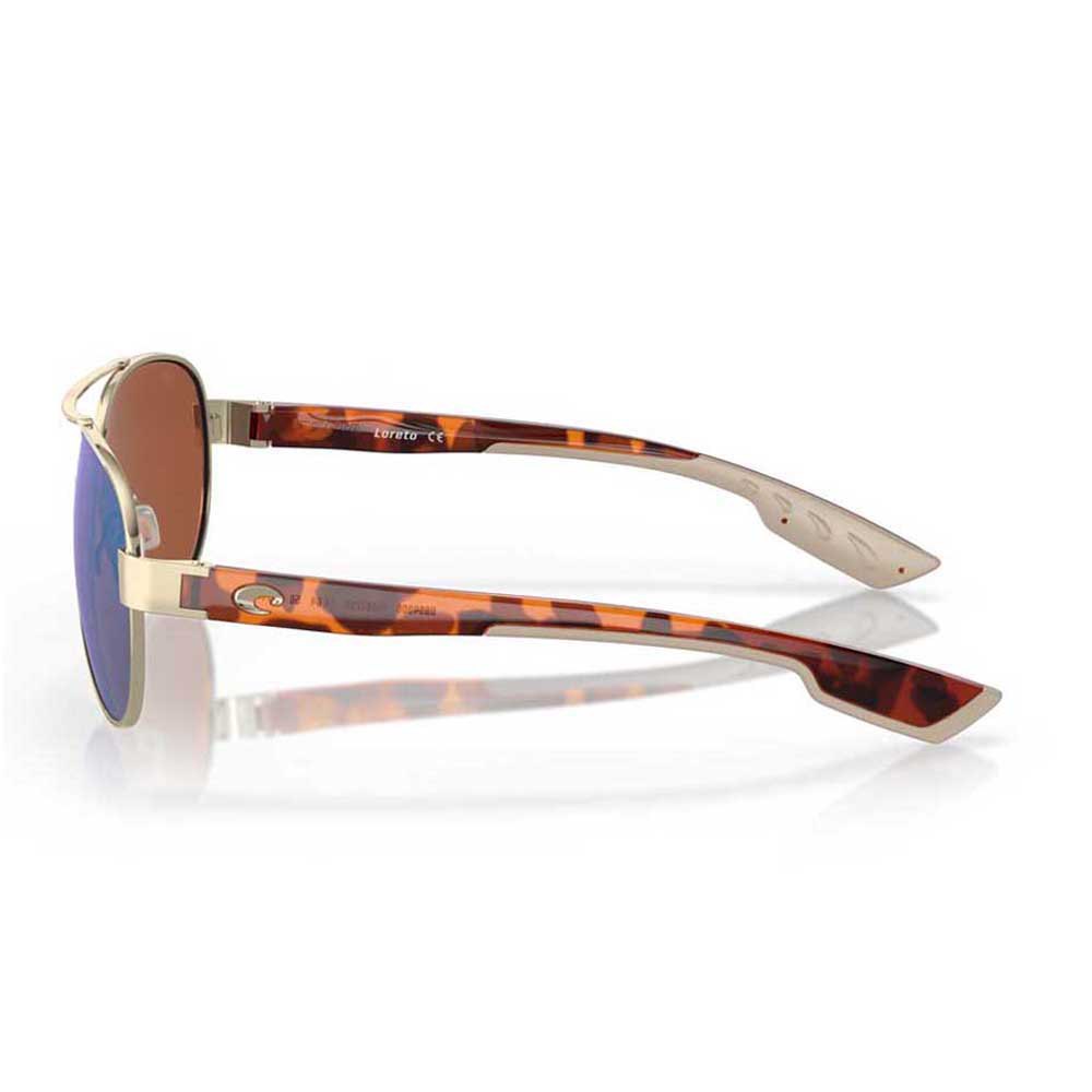 Купить Costa 06S4006-40062256 Зеркальные поляризованные солнцезащитные очки Loreto Rose Gold Green Mirror 580G/CAT2 7ft.ru в интернет магазине Семь Футов