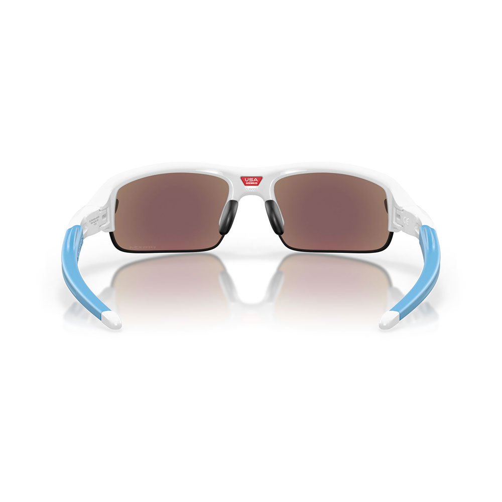 Купить Oakley 0OJ9008-900806 Flak XXS Молодежные солнцезащитные очки Polished White Prizm Sapphire/CAT3 7ft.ru в интернет магазине Семь Футов