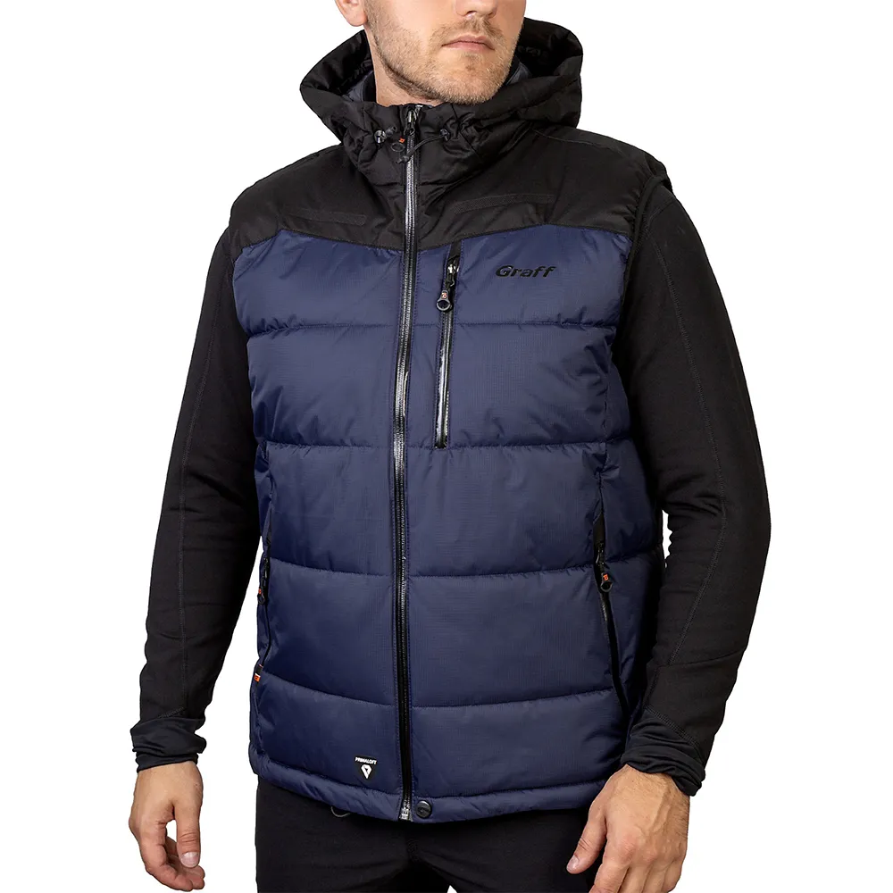 Купить Graff 445-o-3-s Жилет Primaloft® Quilted 445-O-3 Black / Navy 30x20x5 7ft.ru в интернет магазине Семь Футов
