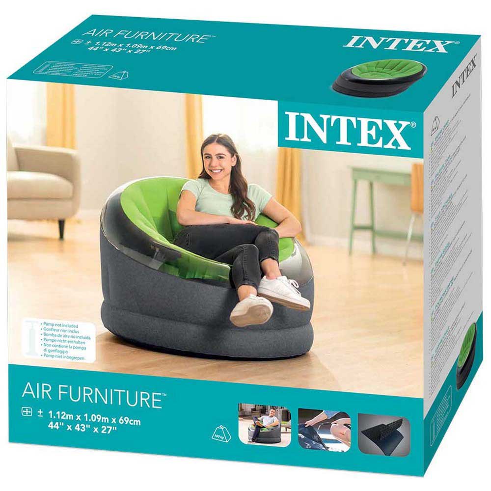 Купить Intex 85381 Empire Воздушное кресло  Lime 112x109x69cm 7ft.ru в интернет магазине Семь Футов