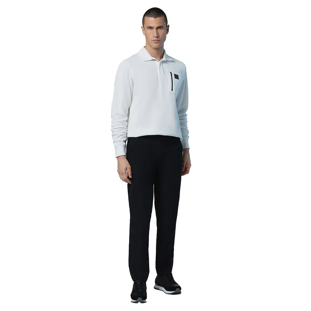 Купить North sails 692334-0105-M Поло с длинным рукавомным рукавом Logo 692334 Белая Marshmallow M 7ft.ru в интернет магазине Семь Футов