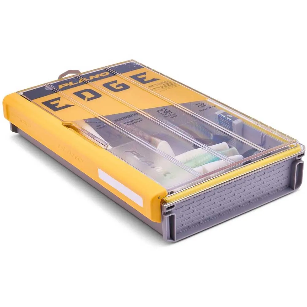 Купить Plano p000110 коробка для приманок EDGE® 3700 Swimbait Grey / Yellow 33x46x17 7ft.ru в интернет магазине Семь Футов