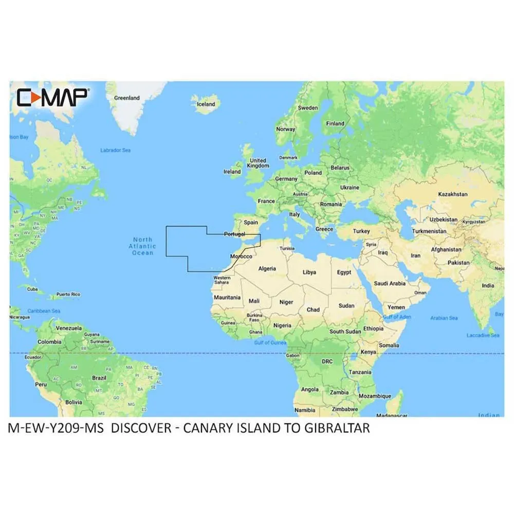 Купить C-map M-EW-Y209-MS Canary Islands To Gibraltar карта  Multicolour 7ft.ru в интернет магазине Семь Футов