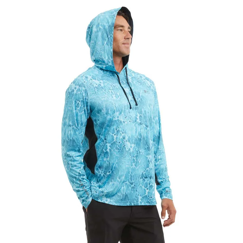 Купить Pelagic 1015243012-TAB-XXL Футболка с длинным рукавом с защитой от ультрафиолета Vaportek Prop Wash Tahiti Blue 2XL 7ft.ru в интернет магазине Семь Футов