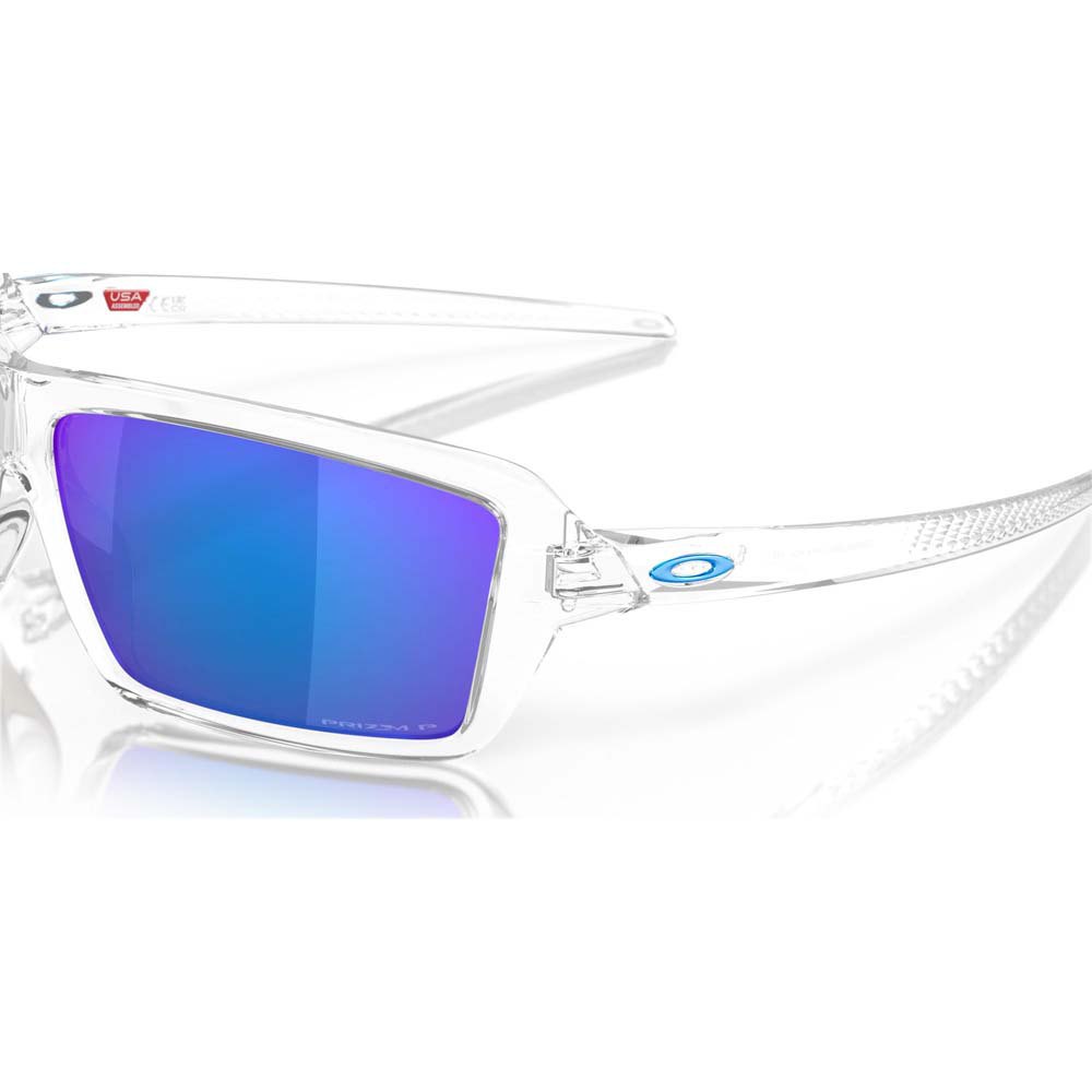 Купить Oakley OO9129-0563 Cables Prizm солнцезащитные очки поляризованные Polished Clear Prizm Polarized Sapphire/CAT3 7ft.ru в интернет магазине Семь Футов