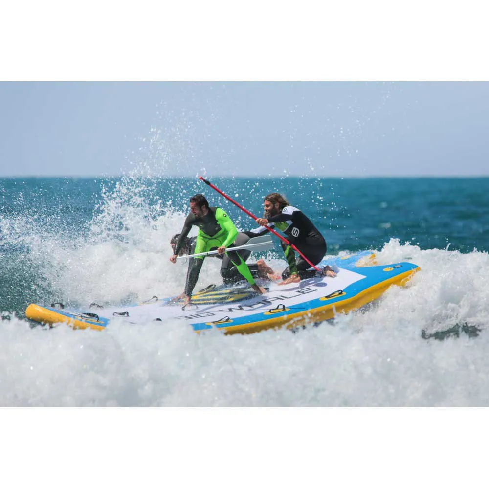 Купить Safe waterman hz100.025 Надувной комплект для падлбординга Big Whale 8P 17´0´´ Blue / Yellow 90x55x23 518.2 cm 7ft.ru в интернет магазине Семь Футов